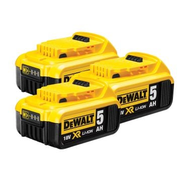 DeWalt DCB184X3 18v 5Ah Li-Ion XR Slide Battery x3 Pack