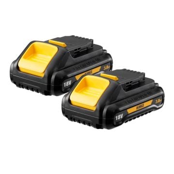 DeWalt DCB187-XJ 18v XR Slide 3.0Ah Li-Ion Battery Twin Pack