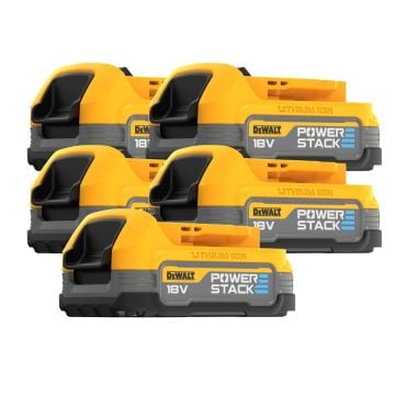 DeWalt DCBP034-XJ 18v XR Compact Powerstack Battery x5 Pack