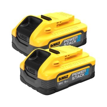 DeWalt DCBP518H2-XJ 18v XR Powerstack 5Ah Battery Twin Pack