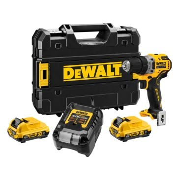 DeWalt DCD701L2 10.8v / 12v XR Brushless Sub Compact Drill Driver Inc 2x 3.0Ah Batts