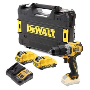 DeWalt DCD706D2 10.8v / 12v XR Brushless Sub Compact Hammer Drill Driver Inc 2x 2.0Ah Batts