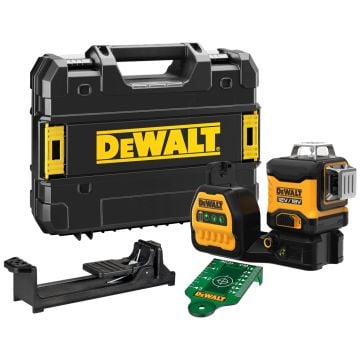 DeWalt DCE089NG18-XJ 12v / 18v XR 3x 360 Green Self Levelling Multi-Line Laser Level Body Only In Carry Case