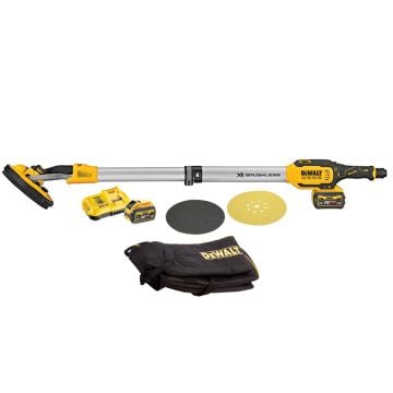 DeWalt DCE800T2-GB 18v XR Cordless Brushless 225mm Telescopic Drywall Sander Inc 2x 6.0Ah FLEXVOLT Batts