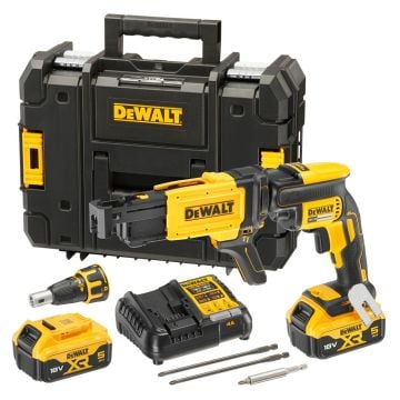 DeWalt DCF620P2K 18v XR Brushless Collated Drywall Screwdriver Inc 2x 5.0Ah Batts
