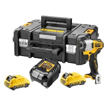 DeWalt DCF801L2 10.8v /12v XR Brushless Sub Compact Impact Driver Inc 2x 3.0Ah Batts