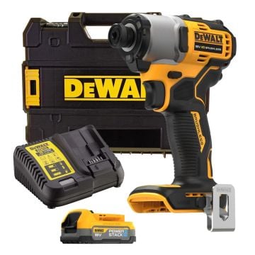 DeWalt DCF840E1T-GB 18v XR Brushless Compact Impact Driver Inc 1x Powerstack Battery