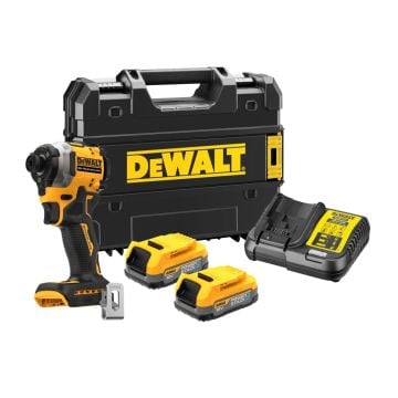 DeWalt DCF850E2T-GB 18v XR Brushless Impact Driver Inc 2x Powerstack Batts