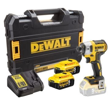 DeWalt DCF887P2 18v XR Cordless Brushless Impact Driver Inc 2x 5.0Ah Batts