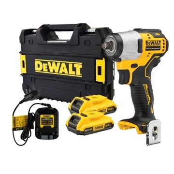 DeWalt DCF902D2 10.8v / 12v XR Brushless Sub Compact 3/8" Impact Wrench Inc 2x 2.0Ah Batts
