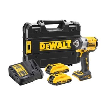 DeWalt DCF921D2T-GB 18v XR Brushless 1/2" Impact Wrench Inc 2x 2.0Ah Batts
