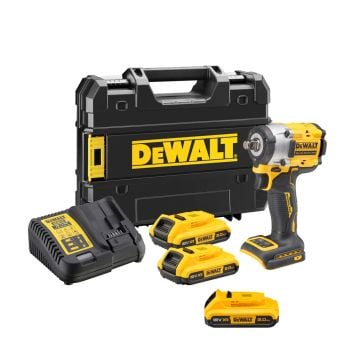 DeWalt DCF921D2T-GB 18v XR Brushless 1/2" Impact Wrench Inc 2x 2.0Ah Batts + Extra 2.0Ah Battery