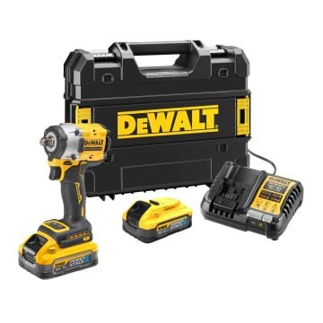 DeWalt DCF921H2T-GB 18v XR Brushless 1/2" Impact Wrench Inc 2x 5.0Ah Powerstack Batts