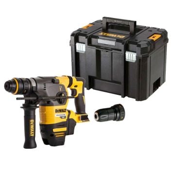 DeWalt DCH334NT-XJ 54v XR FLEXVOLT Brushless SDS+ Plus Hammer Drill & QCC Body Only In Carry Case