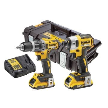 DeWalt DCK266D2T 18v Brushless Combi Drill & Impact Driver Inc 2x 2.0Ah Batts