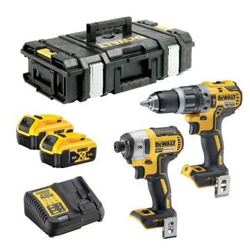 DeWalt DCK266P2 18v XR Brushless Combi Drill & Impact Driver Twin Kit Inc 2x 5.0Ah Batts