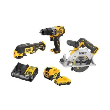 DeWalt DCK318P1D1-GB 10.8v / 12v XR Brushless 3 Piece Power Tool Kit Inc 1x 2.0Ah & 1x 5.0Ah