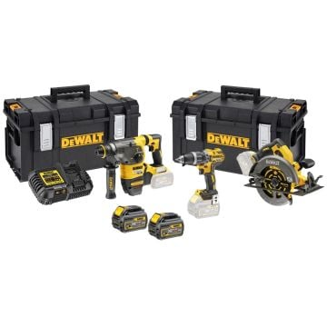 DeWalt DCK357T2-GB Brushless 18v/54v XR 3-Piece Kit inc 2x DCB546 FLEXVOLT Batts