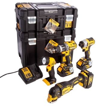 DeWalt DCK497M3T-GB Brushless 18v XR 4-Piece Kit inc 3x 4Ah Batts