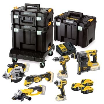 DeWalt DCK654P3T 18v XR Cordless 6 Piece Power Tool Kit inc 3x 5.0Ah Batts