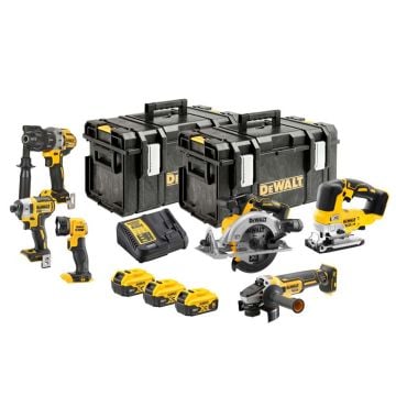DeWalt DCK664P3-GB 18v XR Cordless Brushless 6 Piece Power Tool Kit Inc 3x 5.0Ah Batts
