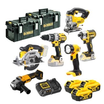 DeWalt DCK694P3 18v XR Cordless 6 Piece Power Tool Kit Inc 3x 5.0Ah Batts