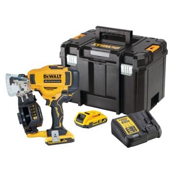 DeWalt DCN45RND2 18v XR Brushless Roofing Coil Nailer Inc 2x 2.0Ah Batts