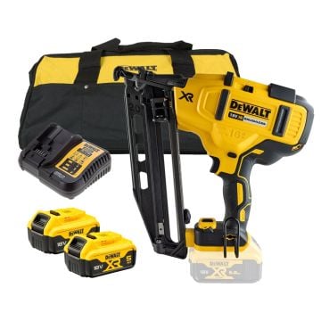 DeWalt DCN660P2 18v XR Brushless 2nd Fix Finishing Nailer Inc 2x 5.0Ah Batts
