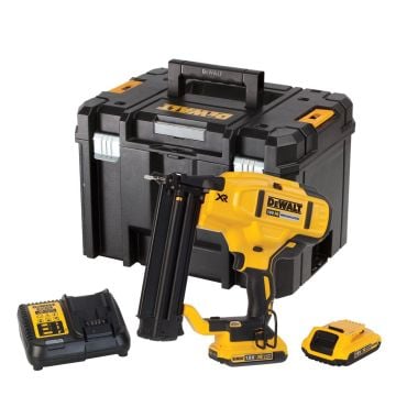 DeWalt DCN680D2 18v XR Cordless Brushless 18GA 2nd Fix Brad Nailer Inc 2x 2.0Ah Batts