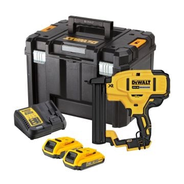 DeWalt DCN681D2-GB 18v XR Brushless 18G Crown Stapler Inc 2x 2.0Ah Batts