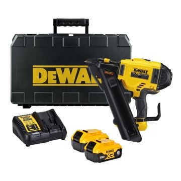 DeWalt DCN694P2-GB 18v XR Brushless Metal Connector Nailer Inc 2x 5.0Ah Batts