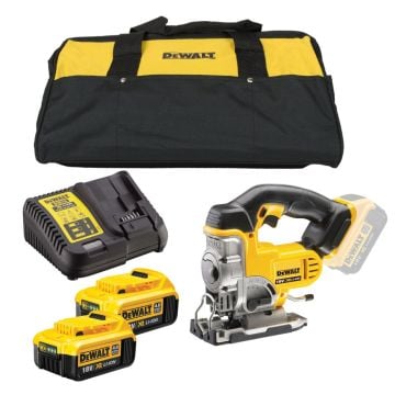 DeWalt DCS331M2-GB 18v XR Cordless Jigsaw Inc 2x 4.0Ah Batteries