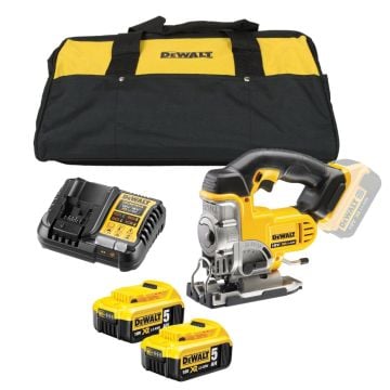 DeWalt DCS331P2 18v XR Cordless Jigsaw Inc 2x 5.0Ah Batteries