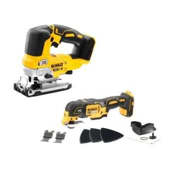 DeWalt 18v XR Brushless Bundle Inc 1x DCS334N Jigsaw Body Only & 1x DCS355N Oscillating Multi-Tool Body Only
