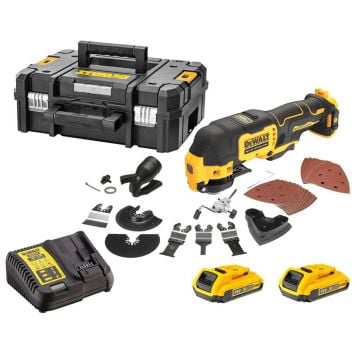 DeWalt DCS353D2 12v XR Cordless Brushless Oscillating Multi-Tool Inc 2x 2.0Ah Batts