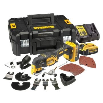 DeWalt DCS355M2 18v XR Brushless Oscillating Multi-Tool 2x 4.0Ah Batts