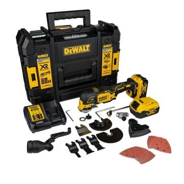 DeWalt DCS356P2 18v XR Brushless Oscillating 3-Speed Multi-Tool Kit Inc 2x 5.0Ah Batts