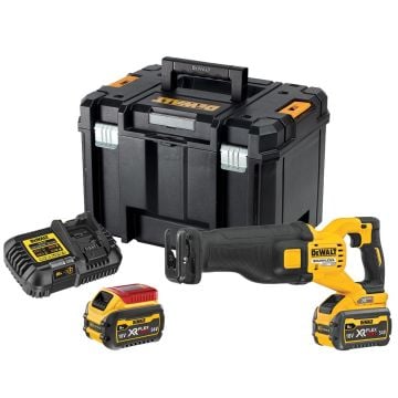 DeWalt DCS389T2-GB 54v XR FLEXVOLT Brushless Reciprocating Saw Inc 2x DCB546 Batts