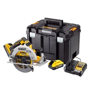 DeWalt DCS573H2T-GB 18v XR Cordless Brushless Circular Saw Inc 2x 5.0Ah Powerstack Batts