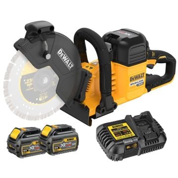 DeWalt DCS691T2-GB 54v XR FLEXVOLT 230mm Cut Off Saw Inc 2x DCB546 FLEXVOLT Batts