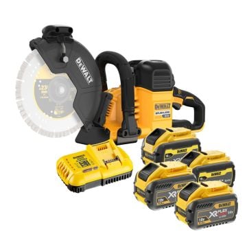 DeWalt DCS691X4-GB 54v XR FLEXVOLT 230mm Cut Off Saw Inc 4x DCB547 FLEXVOLT Batts