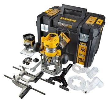 DeWalt DCW604NT-XJ 18v XR Brushless 1/4" Router Body Only In TSTAK Carry Case