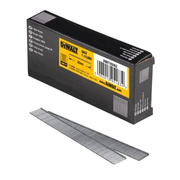 DeWalt DNBT1820GZ 18 Gauge 20mm x 1.25mm 2nd Fix Galvanised Brad Nails x5000 Pcs