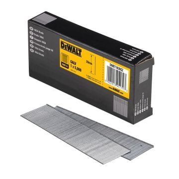 DeWalt DNBT1830GZ 18 Gauge 30mm x 1.25mm 2nd Fix Galvanised Brad Nails x5000 Pcs