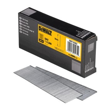 DeWalt DNBT1838GZ 18 Gauge 38mm x 1.25mm 2nd Fix Galvanised Brad Nails x5000 Pcs