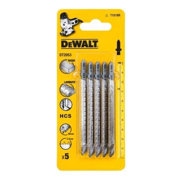 DeWalt DT2053-QZ T101BR HCS Multi-Purpose Jigsaw Blades x5 Pcs