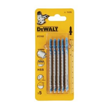 DeWalt DT2163-QZ T127D HSS Jigsaw Blade For Metal 100mm x5 Pcs