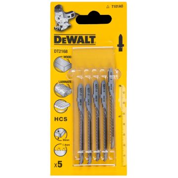 DeWalt DT2168-QZ T101AO HCS Multi-Purpose Jigsaw Blades x5 Pcs