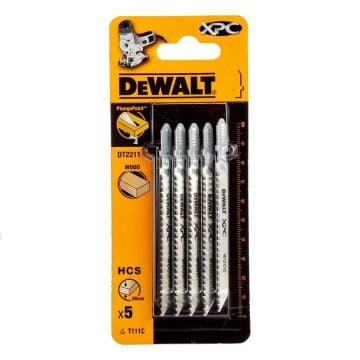 DeWalt DT2211-QZ T111C HCS XPC Jigsaw Blade For Wood 100mm x5 Pcs