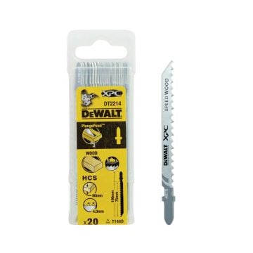 DeWalt DT2214-QZ T144D HCS XPC Jigsaw Blade For Wood 100mm x20 Pcs